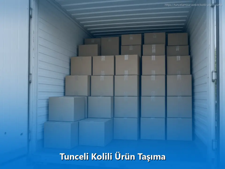 Tunceli Kolili Ürün Taşıma